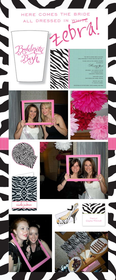 zebra final Polka Dot People: Zebra Bachelorette Bash